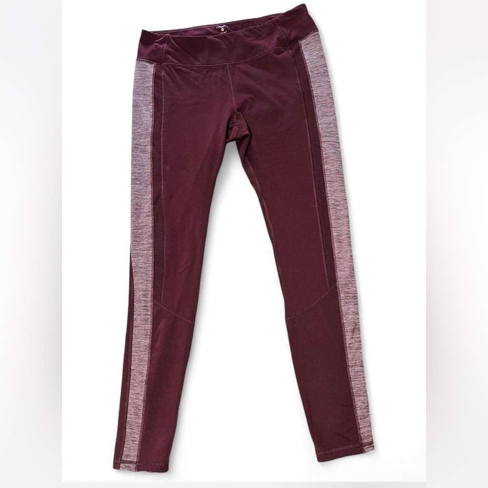 Layer 8 Women’s Maroon and Heather Leggings Size Medium